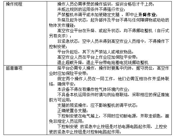 郑州液压升降平台出租 安全较重要、较全高空作业平台操作规程